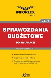 Chomikuj, ebook online Sprawozdania budżetowe po zmianach. Opracowanie zbiorowe