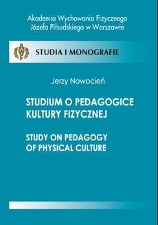 Ebook Studium o pedagogice kultury fizycznej pdf