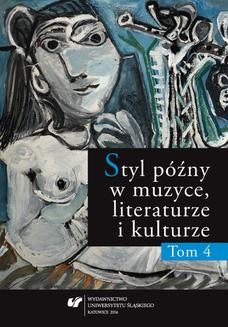 Ebook Styl późny w muzyce, literaturze i kulturze. T. 4 pdf