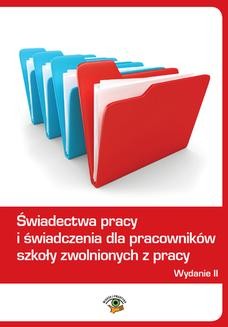 Chomikuj, ebook online Świadectwa pracy i świadczenia dla pracowników szkoły zwolnionych z pracy. Dariusz Dwojewski