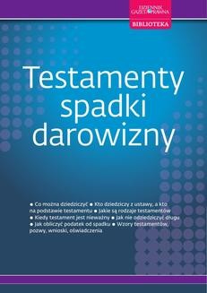 Ebook Testamenty, spadki, darowizny pdf