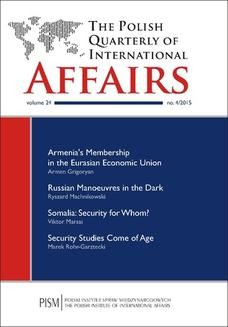 Chomikuj, ebook online The Polish Quarterly of International Affairs nr 4/2015. Armen Grigoryan
