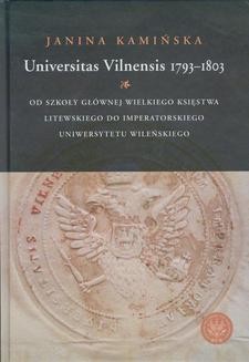 Chomikuj, ebook online Universitas Vilnensis 1793-1803. Janina Kamińska