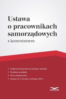 Ebook Ustawa o pracownikach samorządowych – komentarz pdf