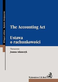 Chomikuj, ebook online Ustawa o rachunkowości. The Accounting Act. Joanna Adamczyk