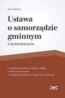 Ebook Ustawa o samorządzie gminnym z komentarzem pdf