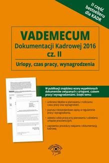 Ebook Vademecum Dokumentacji Kadrowej 2016 Część 2 pdf