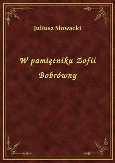 Ebook W pamiętniku Zofii Bobrówny pdf