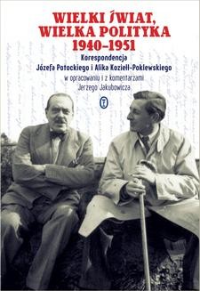 Chomikuj, ebook online Wielki świat, wielka polityka 1940-1951. Józef Potocki