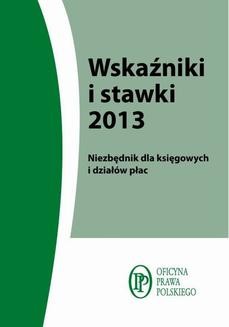 Chomikuj, ebook online Wskaźniki i stawki 2013. Anna Kostecka