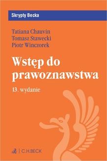 Chomikuj, ebook online Wstęp do prawoznawstwa. Wydanie 13. Tatiana Chauvin