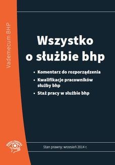 Ebook Wszystko o służbie bhp pdf