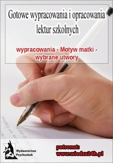 Chomikuj, ebook online Wypracowania – Motyw matki. Praca zbiorowa