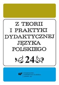 Chomikuj, ebook online Z Teorii i Praktyki Dydaktycznej Języka Polskiego. T. 24. red. Danuta Krzyżyk