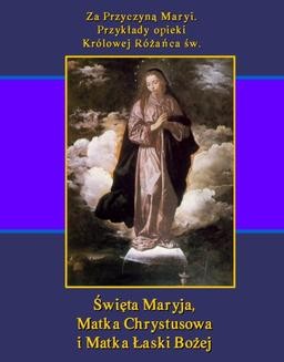 Ebook Za Przyczyną Maryi. Przykłady opieki Królowej Różańca św. Święta Maryja, Matka Chrystusowa i Matka Łaski Bożej pdf