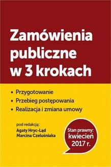Ebook Zamówienia publiczne w 3 krokach pdf