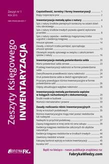 Ebook Zeszyty Księgowego. Nr 1. Inwentaryzacja pdf