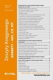 Ebook Zeszyty Księgowego nr 4 Korekty VAT, CIT, PIT pdf