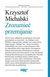 Chomikuj, ebook online Zrozumieć przemijanie. Krzysztof Michalski